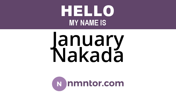 January Nakada