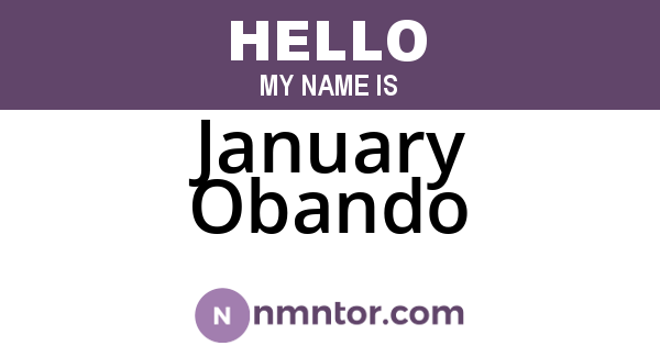 January Obando