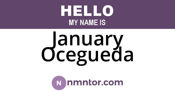 January Ocegueda
