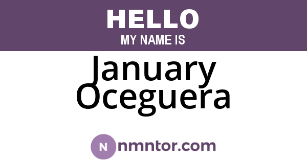 January Oceguera