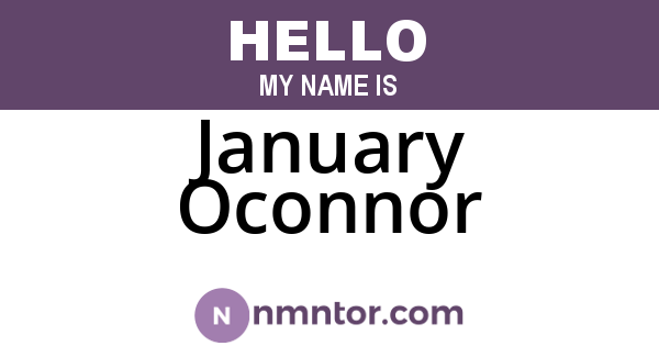 January Oconnor