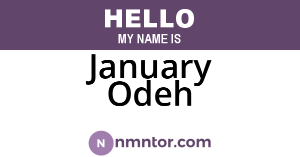 January Odeh