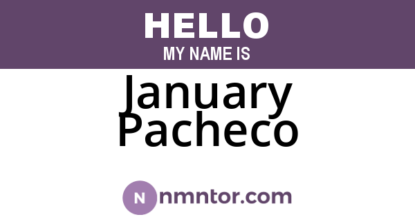 January Pacheco