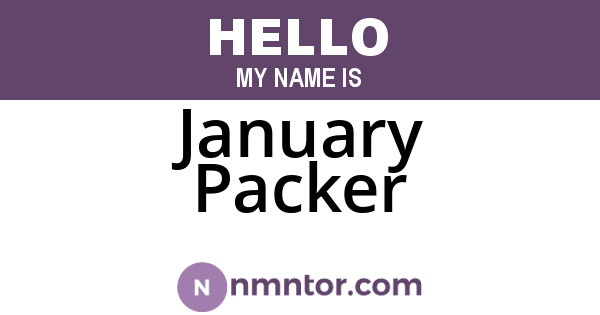 January Packer