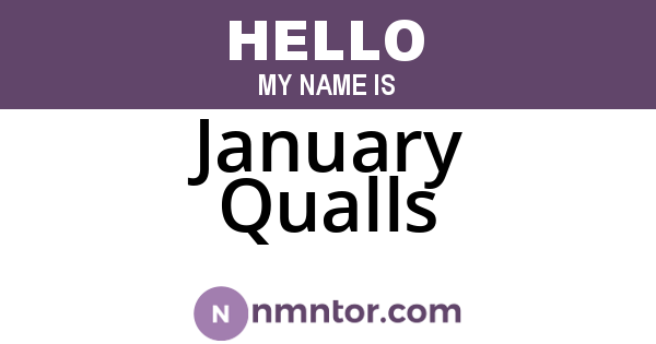January Qualls