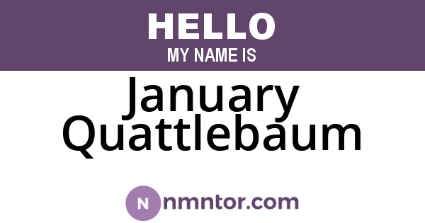 January Quattlebaum