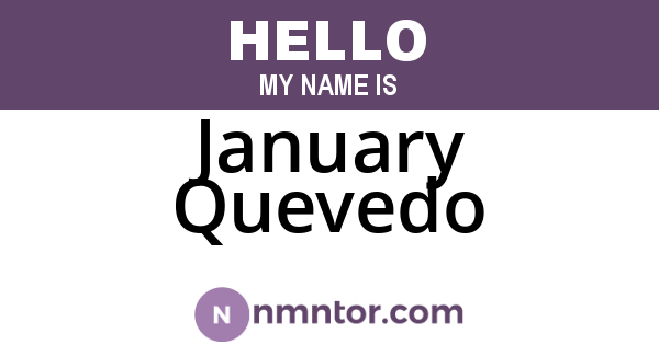 January Quevedo