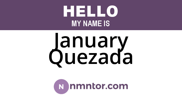 January Quezada
