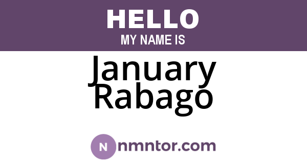 January Rabago