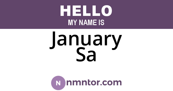 January Sa