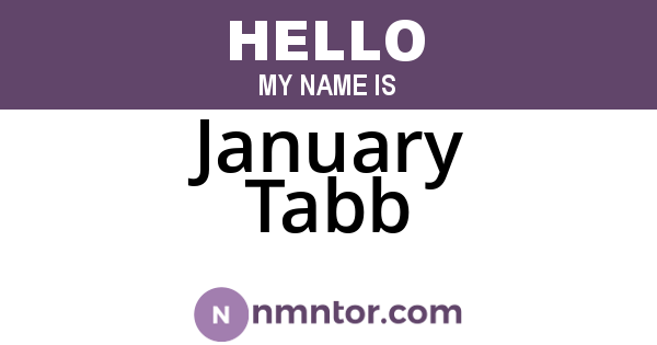 January Tabb