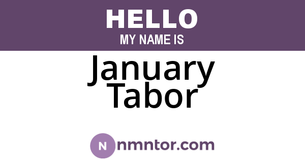 January Tabor