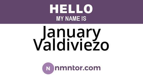 January Valdiviezo
