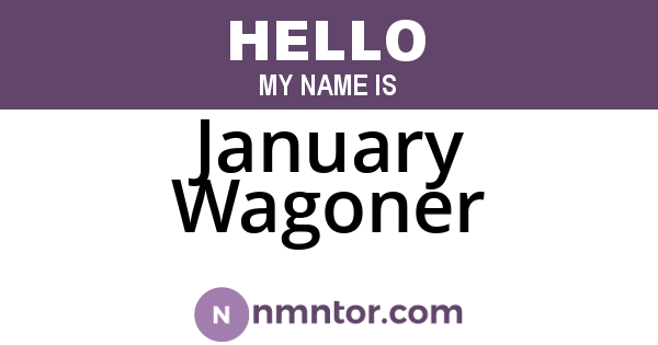 January Wagoner