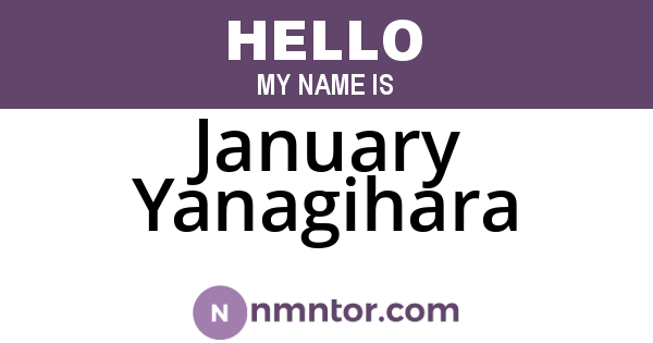 January Yanagihara