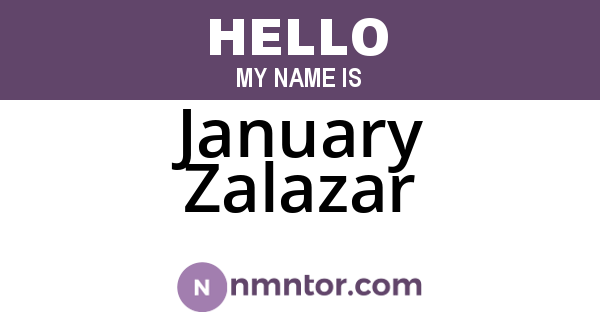 January Zalazar