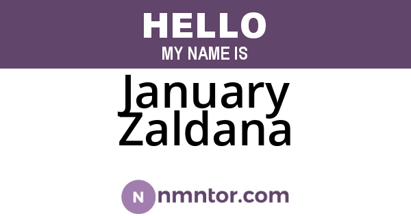 January Zaldana