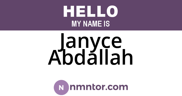 Janyce Abdallah