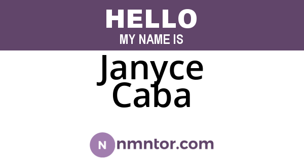 Janyce Caba