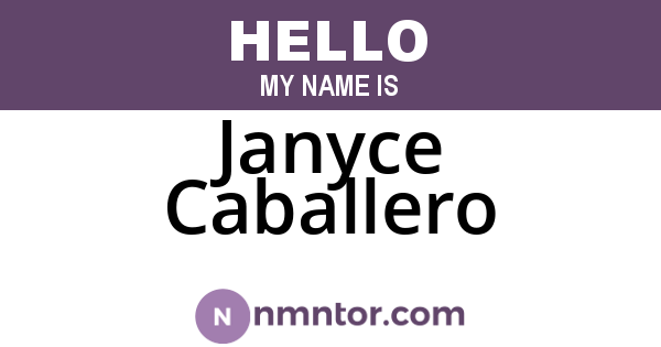 Janyce Caballero