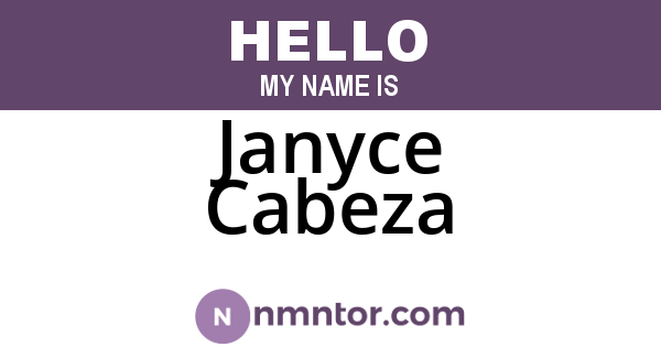 Janyce Cabeza