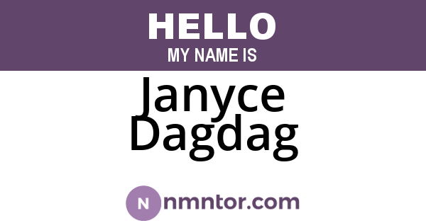 Janyce Dagdag