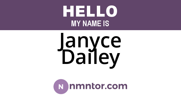Janyce Dailey