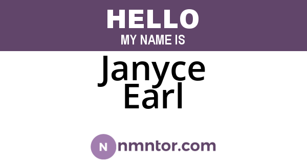 Janyce Earl