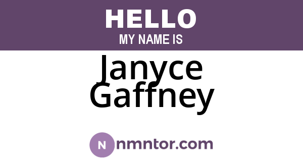 Janyce Gaffney