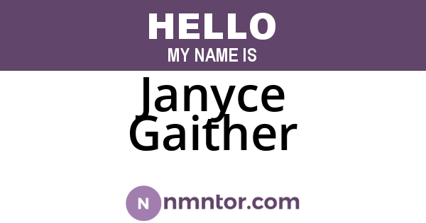 Janyce Gaither