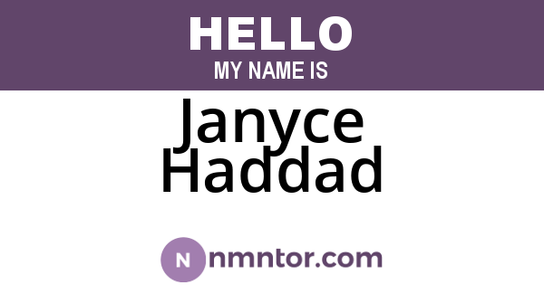 Janyce Haddad
