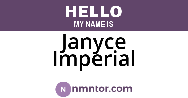 Janyce Imperial