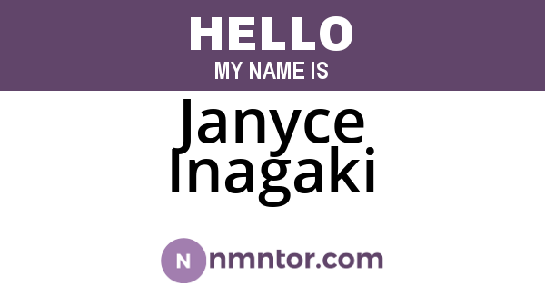 Janyce Inagaki