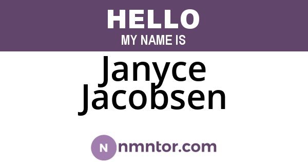 Janyce Jacobsen