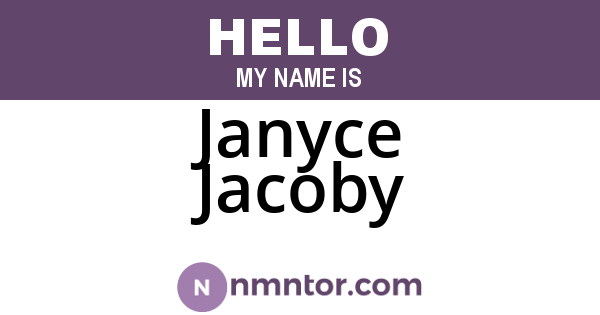Janyce Jacoby