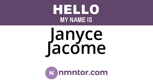 Janyce Jacome