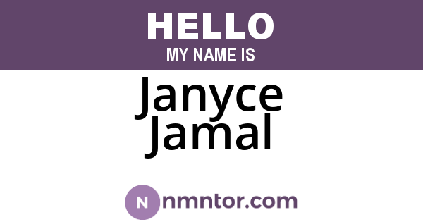 Janyce Jamal