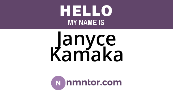 Janyce Kamaka