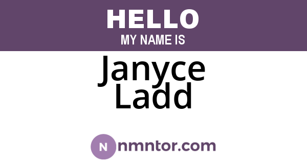 Janyce Ladd