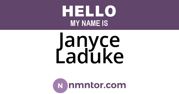 Janyce Laduke
