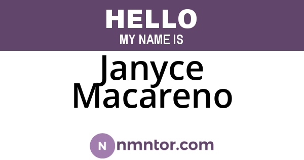 Janyce Macareno