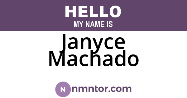 Janyce Machado