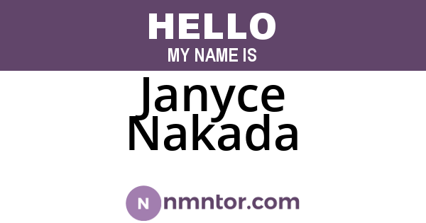 Janyce Nakada