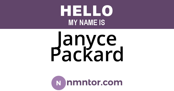 Janyce Packard