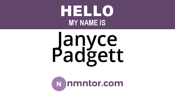 Janyce Padgett