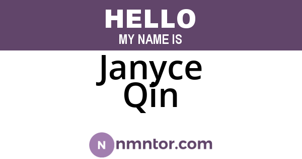 Janyce Qin