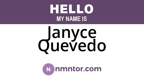 Janyce Quevedo