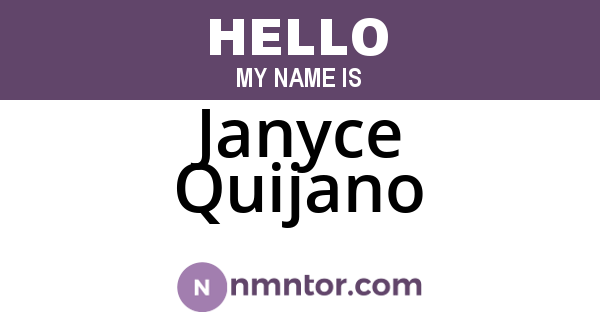 Janyce Quijano