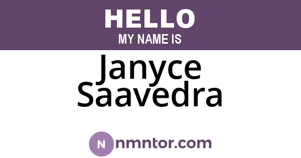 Janyce Saavedra