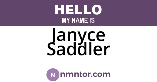 Janyce Saddler